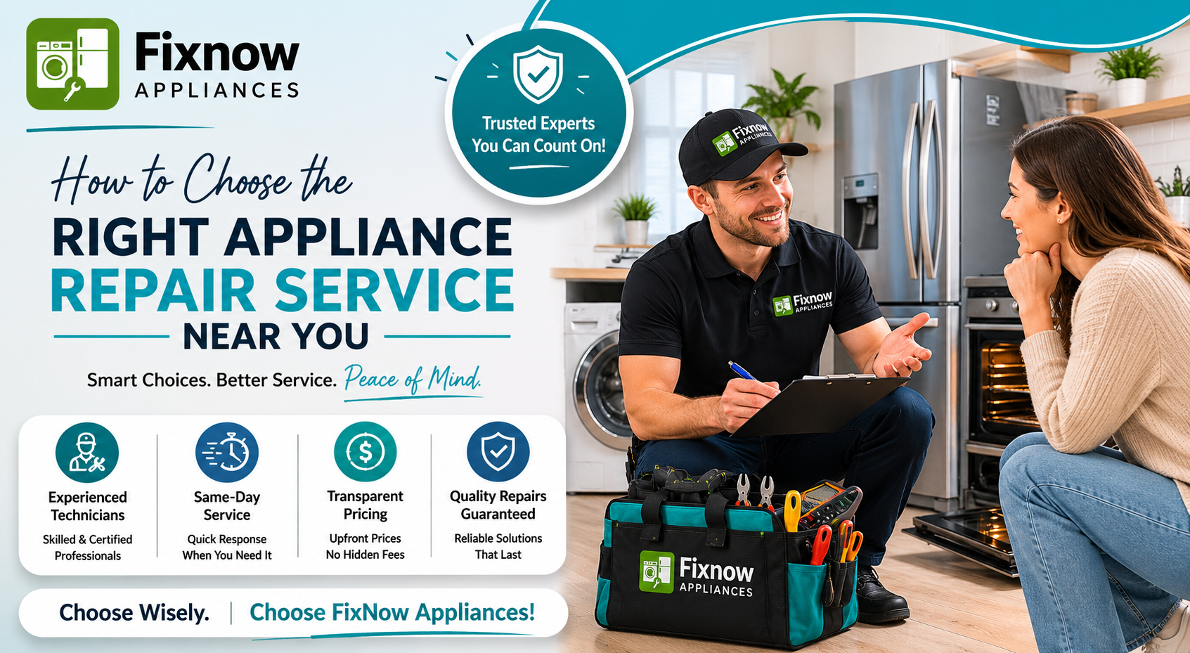 How to Choose the Right Appliance Repair Service Near You | FixNow Appliances